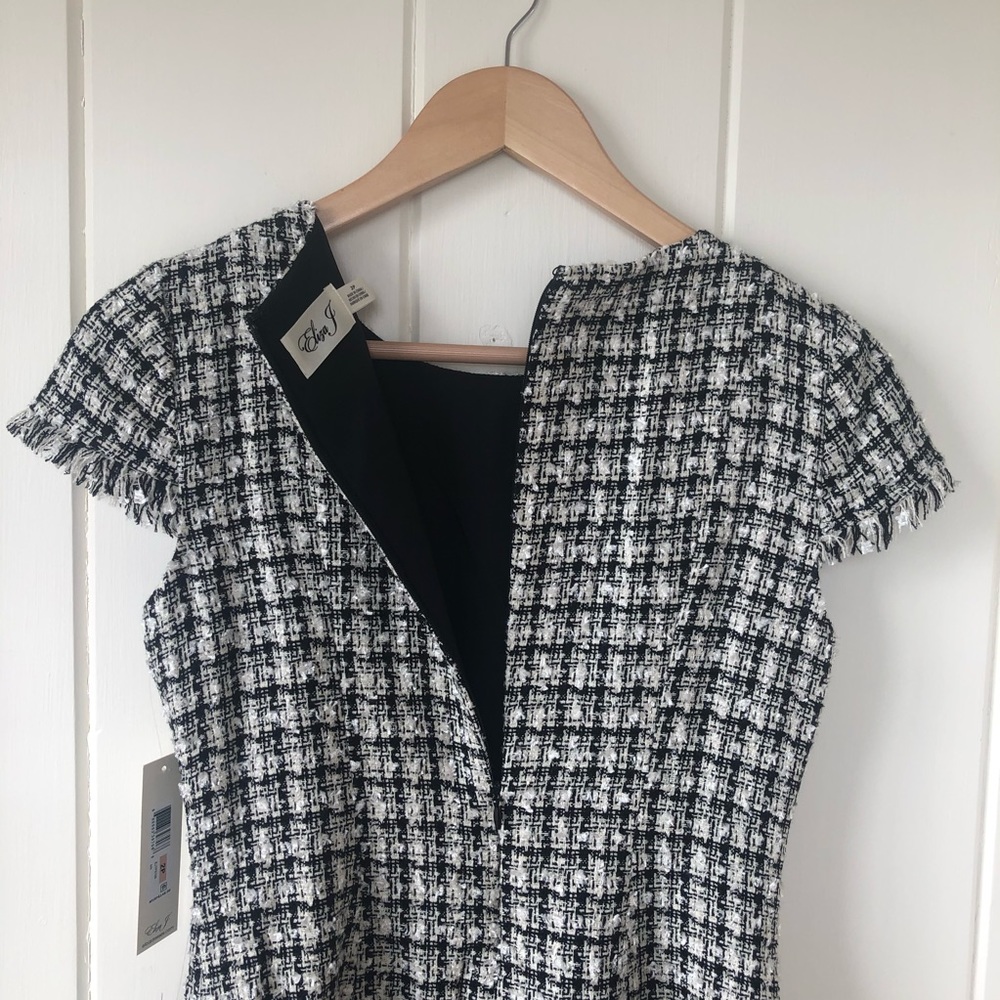2xHPπNWT ELIZA J Black & White Tweed Dress - Picture 6 of 13